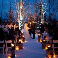 Pin By Bride S Book On Winter Wedding Ideas Outdoor Winter Wedding Winter Wedding Ceremonies Outdoor Night Wedding