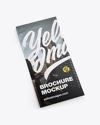 Matte Flyer Mockup In Stationery Mockups On Yellow Images Object Mockups