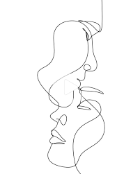 Affiche Amour Print Couple 2 Faces Art Minimal Nous Sommes Une Seule Ligne Les Hommes Et L Art In 2020 Abstract Face Art Abstract Line Art Love Posters
