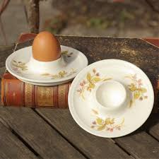 Ceramic Egg Cups Pair Old Egg Holder English Breakfast Egg Ceramic Egg Cups Egg Holder Egg Cups