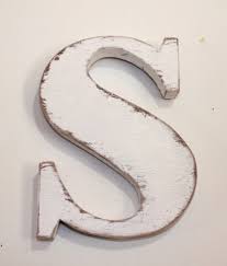 Wooden Letter S Alphabet Letters Shabby Chic 24 By Oldwoodtrader 60 00 Shabby Chic Room Shabby Chic Kitchen Decor Shabby Chic