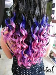 To make your hair ombre at home, you'll need to apply 2 coats of bleach 1 or 2 weeks apart. Purple And Pink Ombre Hair Diana D S Dianadelavegam Photo Beautylish