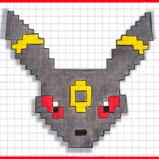 Pixel Art Noctali Facile In 2020 Pixel Art Art Pokemon