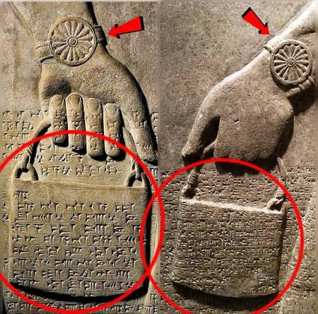 We don't know what these “handbags” are supposed to represent, but they were important enough to be carved into stone by ancient civilizations all around the world. What do you think? #ancient #