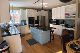 Discard the white or golden handles that usually come with a 90's honey oak cabinet. Eagan Oak Cabinet Painting Refinishing Project Okeefe Painting