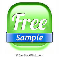 Free Sample Free Product Sample Offer Or Gratis Download Webshop Button Or Web Shop Icon Or Sticker Canstock