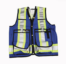 Great for volunteers, workers and police officers. Safety Vests Blue Spatial Technologies