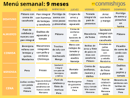Menu Para Bebes De 9 Meses Comidas Con Nuevos Sabores