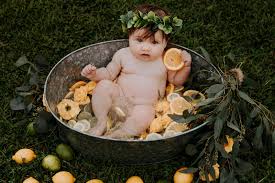 The beautiful aesthetics and serene atmosphere created by the milk and flowers will help you to achieve the perfect pregnancy glow. Lemon Citrus Rustic Milkbath St Louis Mo Styled Baby Portraits North Arrow Creative