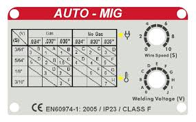 mig welder 130 amp by mag power 115vac