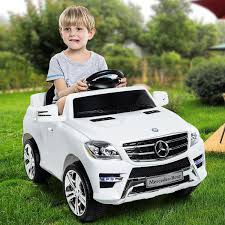 Amazon Com Costzon White Mercedes Benz Ml350 6v Electric Kids Ride On Car Licensed Mp3 Rc Remote Control Toys Mercedes Benz Ml350 Mercedes Benz Kids Ride On