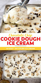 Cookie Dough Ice Cream No Churn Yellowblissroad Com Recipe Chocolate Chip Cookie Dough Ice Cream Yummy Snacks Cookie Dough