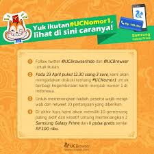 Ini adalah cara paling mudah untuk mendapatkan pulsa gratis all operator tanpa harus melakukan apapun yang membuang waktu anda. Uc Browser On Twitter 15 Minutes To Go Win A Smartphone And Free Mobile Credits 1 Rt 2 Answer With Ucnomor1 And Win Http T Co Qhsbbnnmsp