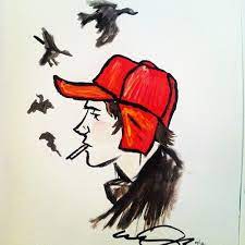 Holden Red Hunting Hat Smoke To Birds Nice Catcher In The Rye Red Hunting Hat Holden Caulfield