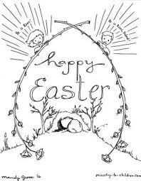 Jesus resurrection empty tomb picture. 15 Easter Coloring Pages Religious Free Printables For Kids