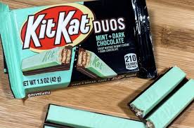 Kitkat Dark Chocolate And Mint Bars Are Being Released In December Kit Kat Flavors Mint Bar Dark Chocolate