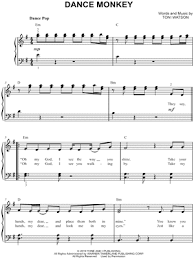 Browse our most popular free sheet music and bestselling premium sheet music above to find something new. Tones And I Dance Monkey Sheet Music Easy Piano In E Minor Download Print Sku Mn0206661
