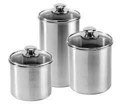 The canisters are stackable (will take up less space on your counter) and quite chic! Pin On Kitchen