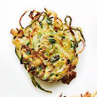 Potato Zucchini Latkes With Basil Recipe Zucchini Latkes Potato Pancakes Basil Recipes
