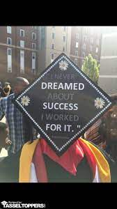 Dreamed About Success Grad Cap Tassel Topperdefault Title College Graduation Cap Decoration College Grad Cap Ideas Diy Graduation Cap