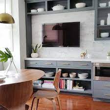 When we watch tv or a movie, there's plenty of seating for everyone. Wall Mounted Dining Room Tv Design Ideas