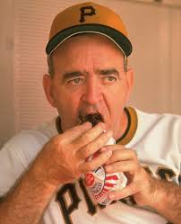 Danny Murtaugh gets a mouth-full of chew before a game against the Astros.  Do you or have you ever chewed tobacco?