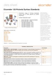 Elcometer 128 Pictorial Surface Standards Are High Quality