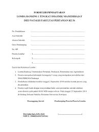 We did not find results for: Formulir Pendaftaran Lomba Ranking 1 Pdf