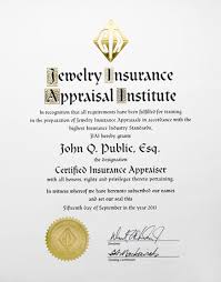 To be a qualified appraiser takes a considerable degree of study and continued education to stay current. Jewelry Insurance Issues January 2018 What S A Certified Appraiser