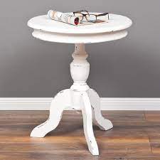 Couchtisch shabby rund wohnzimmerlampen, die ihr ambiente schick und originell. Beistelltisch Tiga D50cm Weiss Landhaus Shabby Chic Couchtisch Tisch Rund Ebay