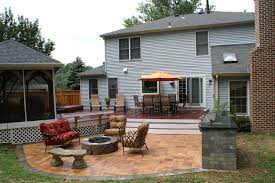 Well, fire pits in generally supposed to be used on patios or decks. Outdoor Fire Pit Maryland Custom Outdoor Builder Decks Porches Patios And More