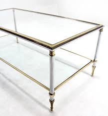 Brass Chrome And Glass Top Mid Century Modern Rectangular Coffee Table 1stdibs Com Rectangular Coffee Table Coffee Tables For Sale Coffee Table Images