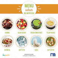 Makanan ibu menyusui harus lebih diperhatikan karena kesehatan yang harus dijaga tidak hanya kesehatan sang ibu saja melainkan untuk anaknya juga. Menu Sahur Untuk Ibu Menyusui Infografis Ibupedia