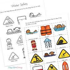 Health, bullying, and safety worksheets. Water Safety Worksheets For Kids