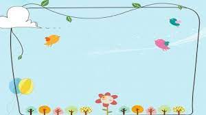 卡通邊框藍色背景海報手繪可愛背景卡通邊框藍色廣告 daisy banner eps