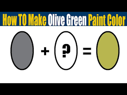 Color Mixing To Make Olive Green