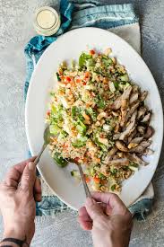 These meatballs offer a new spin on a classic family favorite by combining ground chicken and quinoa. Chicken Quinoa Salad With A Dijon Dressing Foodness Gracious