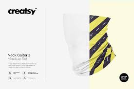 All Over Print Neck Gaiter Mockup Mockup Design Mockup Mockup Free Psd
