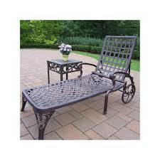 Elite Cast Aluminum Outdoor Chaise Lounge Chair 2 Piece Set Brown Outdoor Chaise Lounge Chair Outdoor Chaise Lounge Outdoor Chaise
