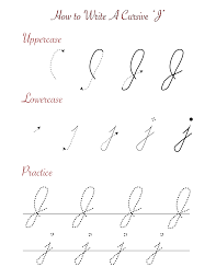 This style of writing was typically written with ink and a reed brush on papyrus, wood, or leather. Cursive J Worksheets To Practice Capital Upper And Lowercase Letter Js Printerfriendly