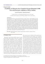 Cu ajutorului instrumentrui de căutare, se poate găsi un cod caen cu foarte mare ușurință. Pdf Feasibility Of Mercury Free Chemical Oxygen Demand Cod Test With Excessive Addition Of Silver Sulfate
