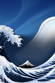 56+ japanese wave wallpapers on wallpaperplay. Great Wave Iphone 640x960 Wallpaper Teahub Io