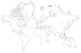 So wird die karte komplett individualisiert. Umrissene Weltkarte Vektor Abbildung Illustration Von Weltkarte 13394075