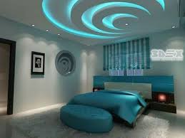 Modern Gypsum Board False Ceiling Design For Bedrooms With Colored Ceiling Led Lights Bedroom False Ceiling Design Ceiling Design Bedroom False Ceiling Design