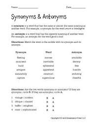 Two Printable Synonyms And Antonyms Worksheets Supplemented With My Original Art Pdf Format Answe Antonyms Worksheet Synonym Worksheet Synonyms And Antonyms