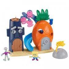 imaginext spongebob bikini bottom from fisher price nickelodeon spongebob playset spongebob squarepants toys