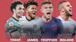Football magazine presenting the countries participating in the european football championship 2020. Four Right Backs Should England Start Trent Alexander Arnold Reece James Kieran Trippier Or Kyle Walker At Euro 2020