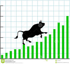 Up Bull Market Rise Bullish Stock Chart Graph Stock Vector