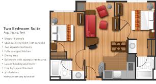 Image Result For Luxury Extended Stay Hotel Floor Plan Floor Plans Two Bedroom Floor Plan Hotel Floor Plan