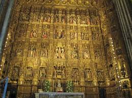 Kathedrale & giralda führung mit tickets (priority access)? In Der Kathedrale Altar Aus Gold Bild Kathedrale Von Sevilla In Sevilla